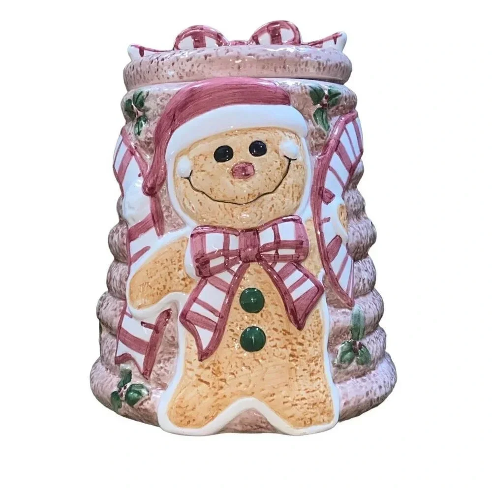 Ginger Bread Man Cookie Jar -World Bazaar - Beehive Christmas Holiday Decor